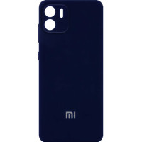 Чехол накладка Silicone Case Xiaomi Redmi A1 Темно-синий