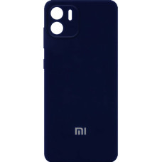 Чехол накладка Silicone Case Xiaomi Redmi A1 Темно-синий