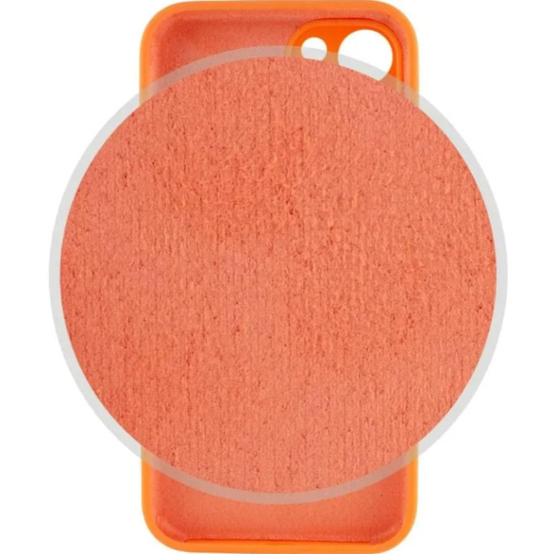 Чехол Silicone Case Camera Protective iPhone 14 Оранжевый (Kumquat)