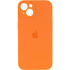 Чехол Silicone Case Camera Protective iPhone 14 Оранжевый (Kumquat)
