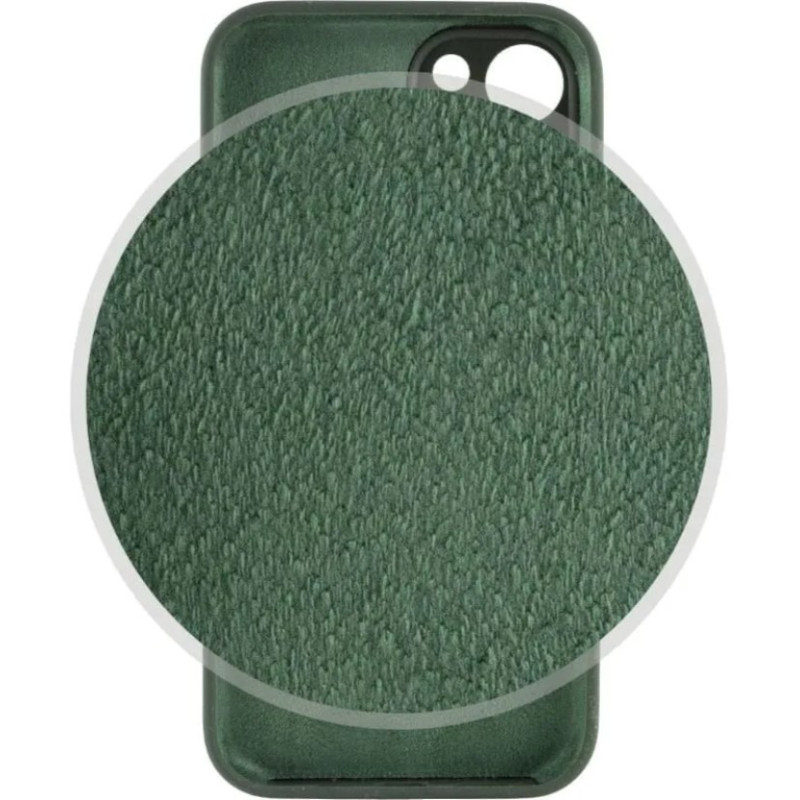 Чехол Silicone Case Camera Protective iPhone 14 Зеленый (Cyprus Green)
