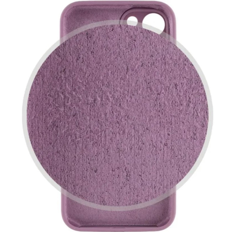 Чехол Silicone Case Camera Protective iPhone 14 Лиловый (Lilac Pride)