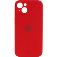 Чохол Silicone Case Camera Protective iPhone 14 Червоний (Rose red)