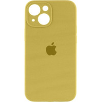 Чехол Silicone Case Camera Protective iPhone 14 Желтый (Mellow Yellow)