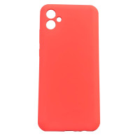 Чехол накладка Silicone Cover Soft Touch ЗК Samsung A04 Ярко-розовый