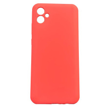 Чехол накладка Silicone Cover Soft Touch ЗК Samsung A04 Ярко-розовый
