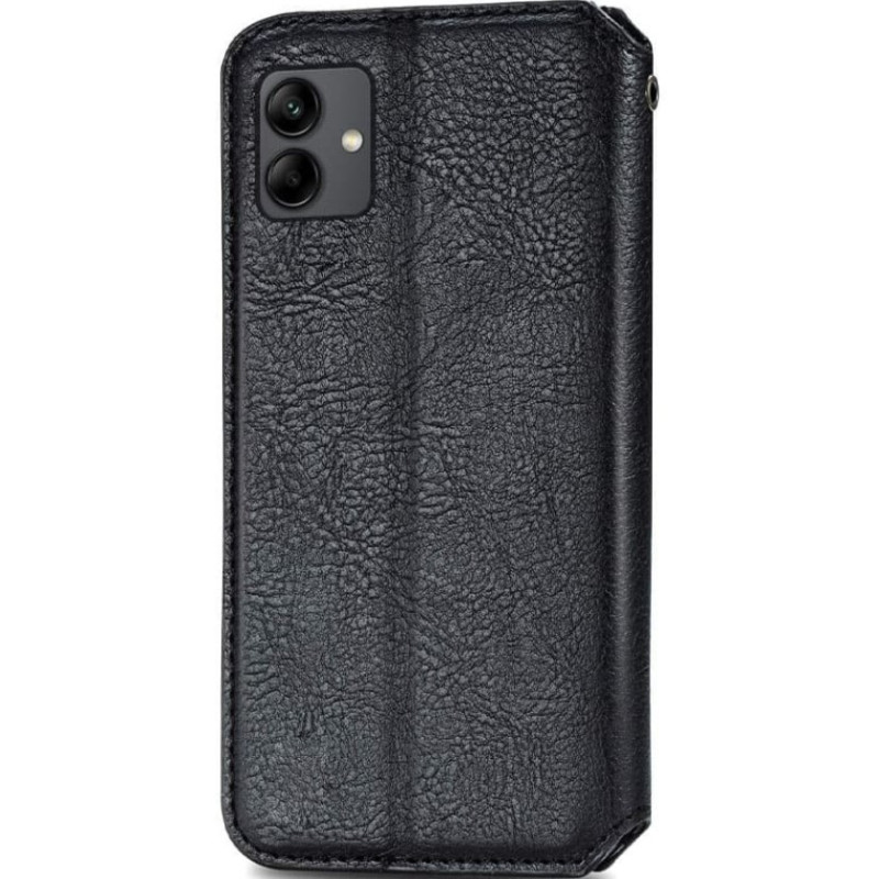 Чехол книжка кожаный Cubic Samsung A04e Черный