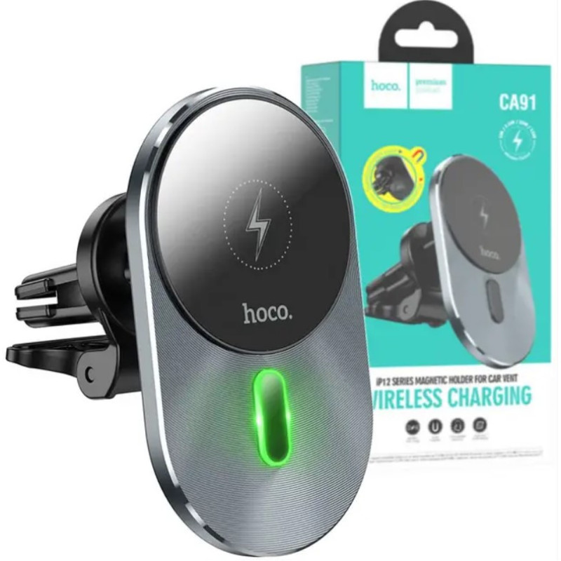 Автодержатель Hoco CA91 с беспроводной зарядкой Car Wireless Charger