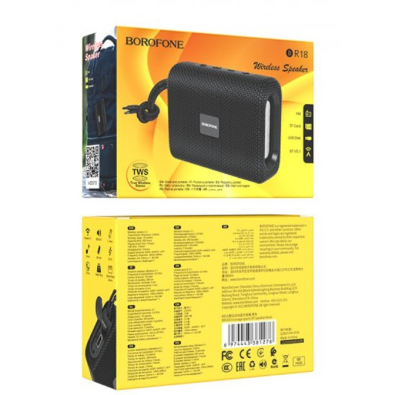 Колонка Borofone BR18 Black