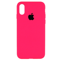 Чехол Silicone Case iPhone X/Xs Фуксия