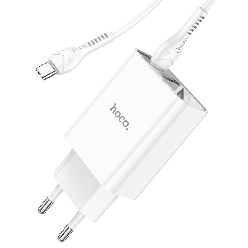 Зарядний пристрій Hoco C100A Type C-Type C PD20W+QC3.0 with display