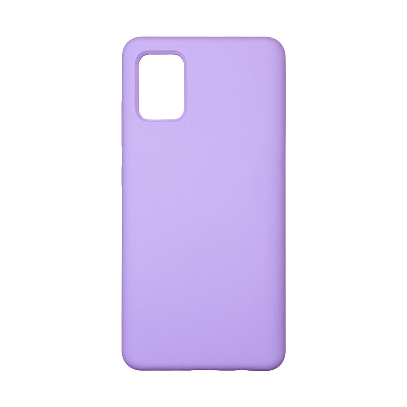 Чехол накладка Silicone Cover Soft Touch ОК Samsung A31 Лаванда