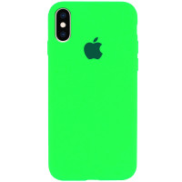 Чохол Silicone Case iPhone X/Xs яскраво-салатовий