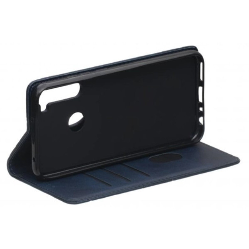 Чехол книжка  Business leather Xiaomi Redmi Note 8T Темно-синий