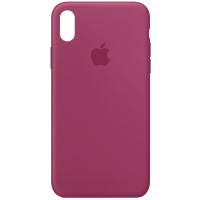 Чохол Silicone Case iPhone X/Xs малиновий