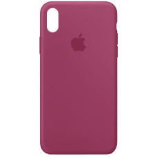 Чохол Silicone Case iPhone X/Xs малиновий