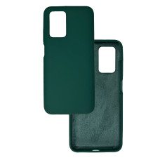 Чехол накладка Silicone Cover Soft Touch ОК Xiaomi Redmi 10 Темно-зеленый