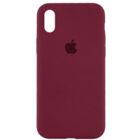 Чехол Silicone Case iPhone X/Xs бордовый