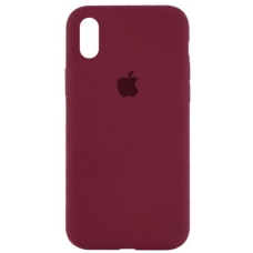 Чехол Silicone Case iPhone X/Xs бордовый