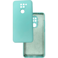 Чехол накладка Silicone Cover Soft Touch ЗК Xiaomi Redmi Note 9 Тиффани