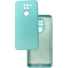 Чехол накладка Silicone Cover Soft Touch ЗК Xiaomi Redmi Note 9 Тиффани
