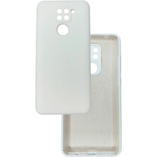 Чехол накладка Silicone Cover Soft Touch ЗК Xiaomi Redmi Note 9 Белый
