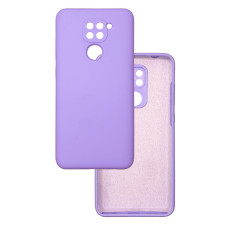 Чехол накладка Silicone Cover Soft Touch ЗК Xiaomi Redmi Note 9 Лаванда