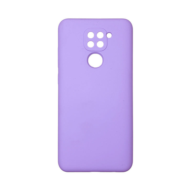 Чехол накладка Silicone Cover Soft Touch ЗК Xiaomi Redmi Note 9 Лаванда