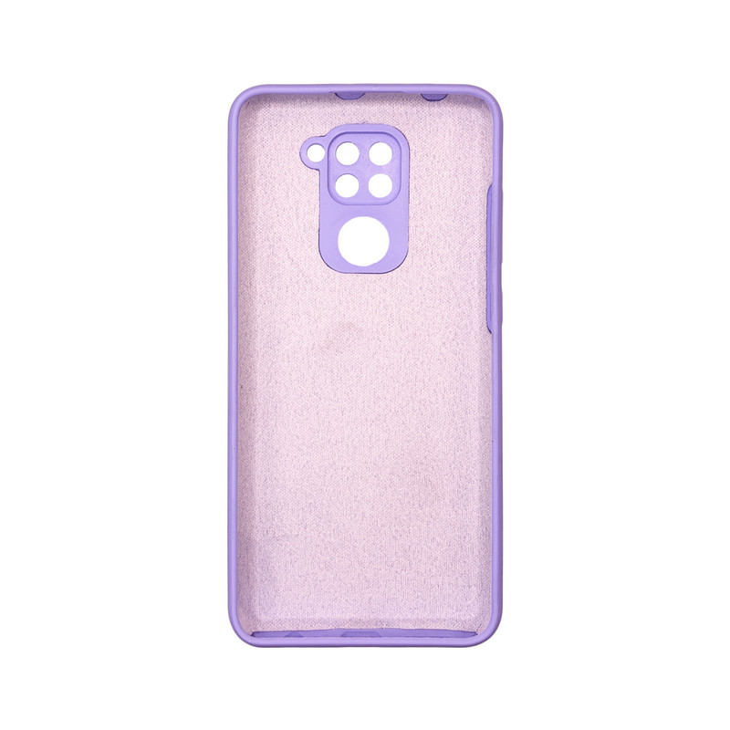Чехол накладка Silicone Cover Soft Touch ЗК Xiaomi Redmi Note 9 Лаванда