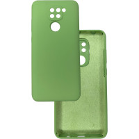 Чехол накладка Silicone Cover Soft Touch ЗК Xiaomi Redmi Note 9 Мятный