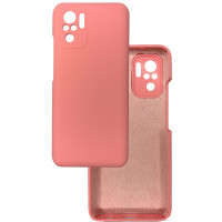 Чохол накладка Silicone Cover Soft Touch ЗК Xiaomi Redmi Note 10 (4G) / 10S / Poco M5s Рожевий