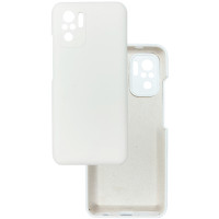 Чехол накладка Silicone Cover Soft Touch ЗК Xiaomi Redmi Note 10 (4G) / 10S / Poco M5s Белый