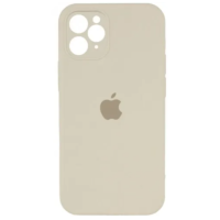Чохол Silicone Case Square Full+Camera iPhone 11 Pro Max бежевий