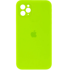 Чехол Silicone Case Square Full+Camera iPhone 11 Pro Max салатневый