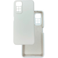 Чехол накладка Silicone Cover Soft Touch ЗК Xiaomi Redmi Note 11 / Note 11s 4G Белый