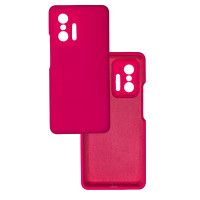 Чохол накладка Silicone Cover Soft Touch ЗК Xiaomi 11T / 11T Pro Фуксія