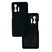 Чехол накладка Silicone Cover Soft Touch ЗК Xiaomi 11T/11T Pro Черный