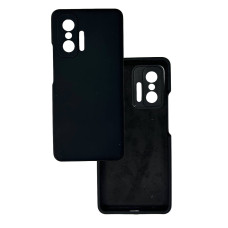 Чохол накладка Silicone Cover Soft Touch ЗК Xiaomi 11T / 11T Pro Чорний