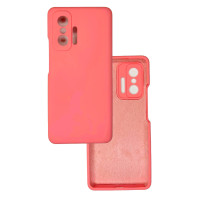 Чехол накладка Silicone Cover Soft Touch ЗК Xiaomi 11T/11T Pro Розовый