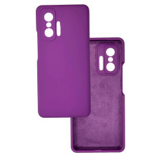 Чохол накладка Silicone Cover Soft Touch ЗК Xiaomi 11T / 11T Pro Фіолетовий