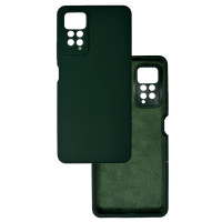 Чохол накладка Silicone Cover Soft Touch ЗК Xiaomi Redmi Note 11 Pro / Note 12 Pro 4G / Poco X4 NFC Темно-зелений