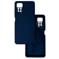 Чохол накладка Silicone Cover Soft Touch ЗК Xiaomi Redmi Note 11 Pro / Note 12 Pro 4G / Poco X4 NFC Темно-синій