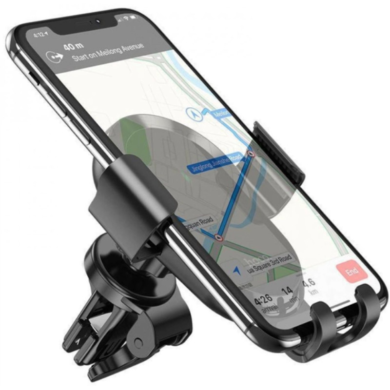 Автодержатель Hoco CA105 беспроводная зарядка 15W (прищепка)