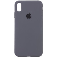 Чехол Silicone Case iPhone Xr темно-серый