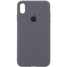Чехол Silicone Case iPhone Xr темно-серый
