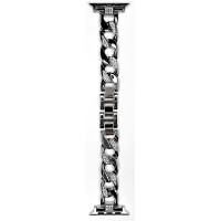 Ремінець Apple Watch металевий Diamond strap 42/44/45/49 mm Silver