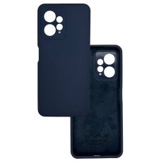 Чехол накладка Silicone Cover Soft Touch ЗК Xiaomi Redmi Note 12 4G Темно-синий