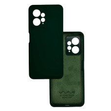 Чехол накладка Silicone Cover Soft Touch ЗК  Xiaomi Redmi Note 12 4G Темно-зеленый