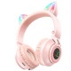 Наушники Bluetooth CAT Ear Borofone BO18 Pink