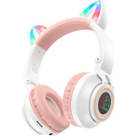 Наушники Bluetooth CAT Ear Borofone BO18 White